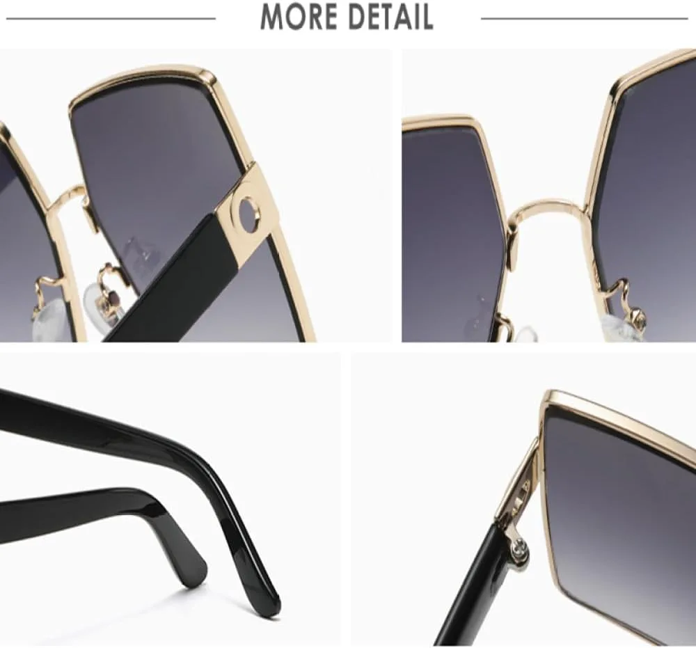 

Солнцезащитные очки LVTFCO большого размера для женщин, винтажные металлические солнцезащитные очки для мужчин, ретро-очки с защитой от УФ-излучения UV400, Leopard