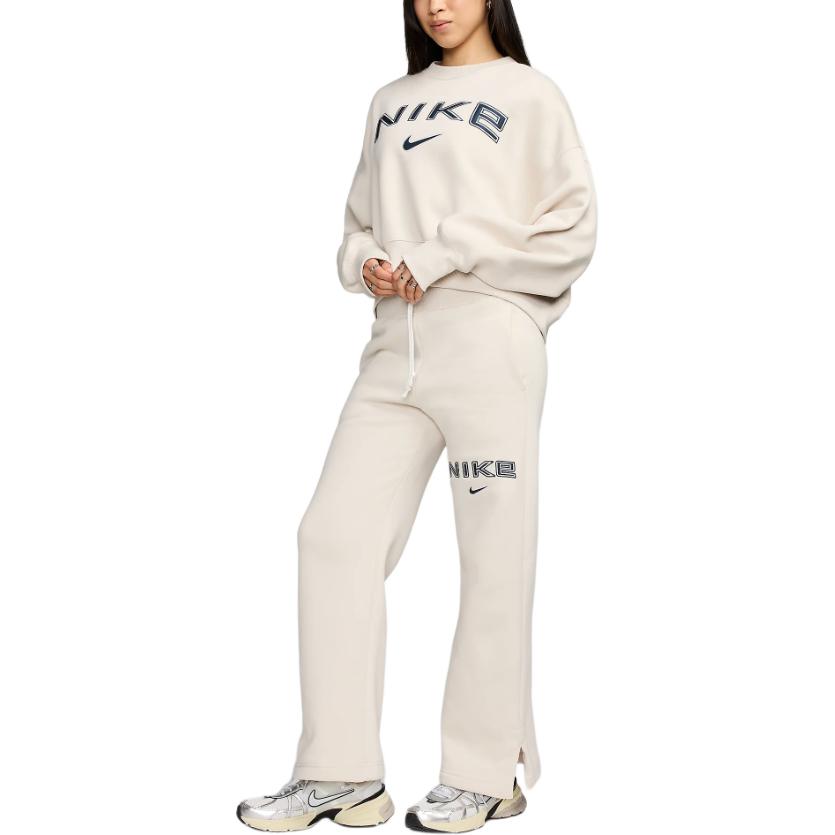 Nike Спортивные штаны Phoenix FleeceLogo FW24 женские ecru — фото 3