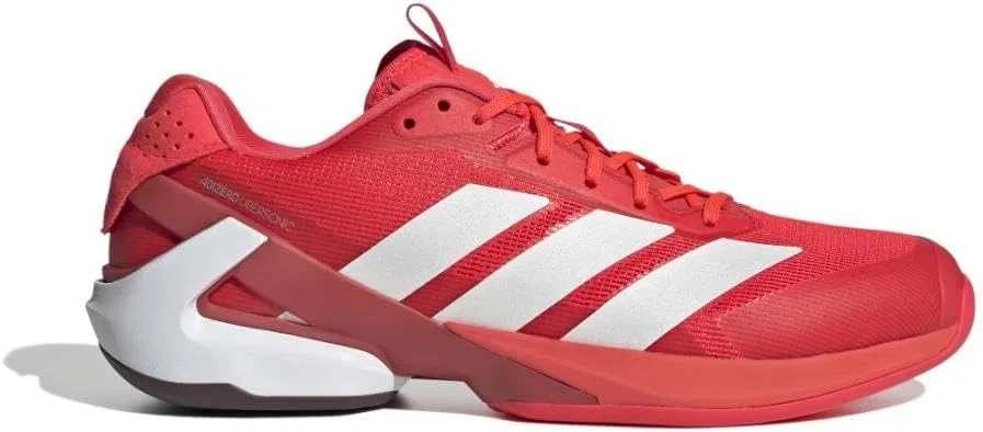 Кроссовки теннисные Adidas Adizero Ubersonic 5, Lucid Red/Zero Metallic/Aurora Ruby — фото 4