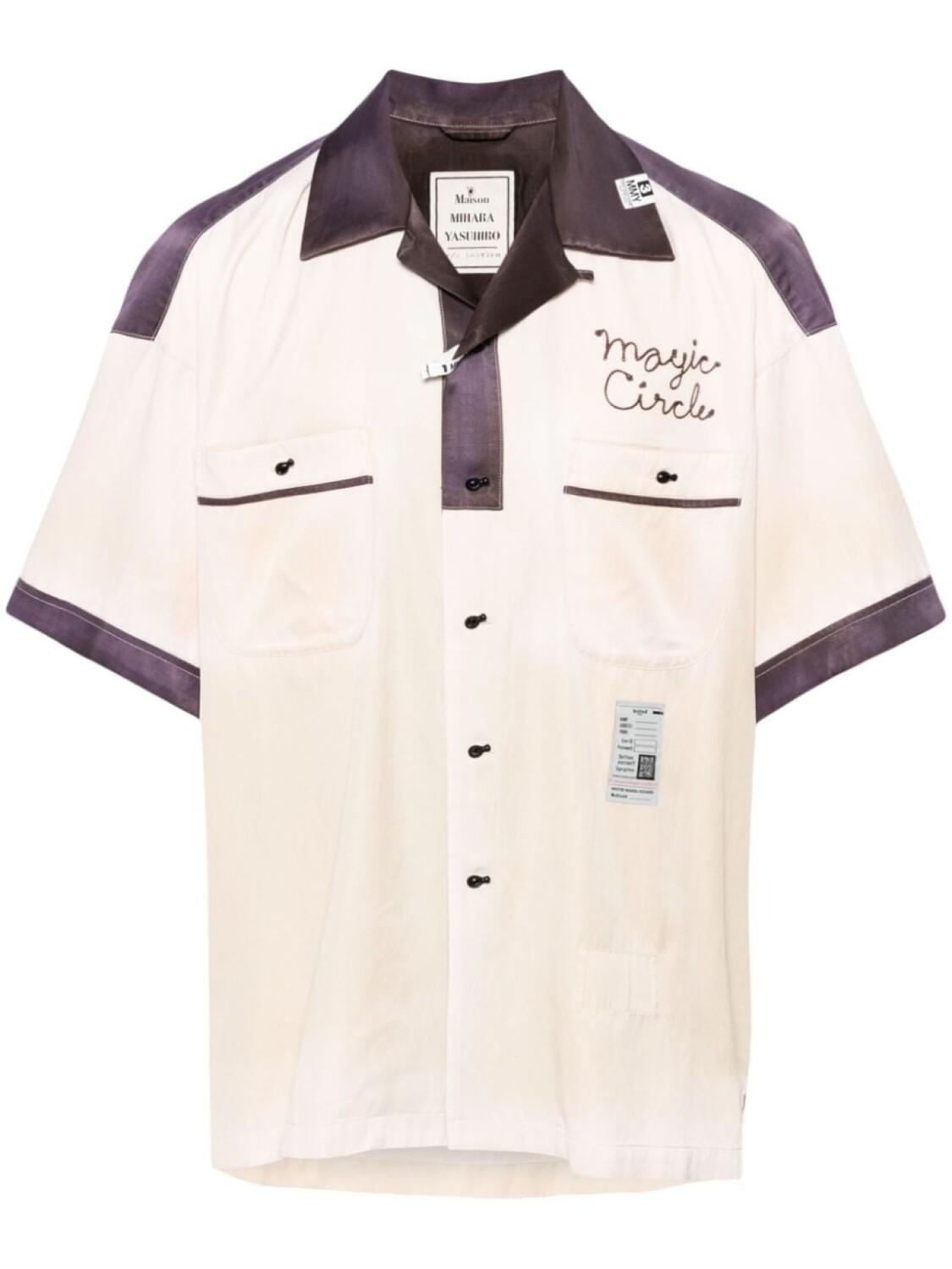 

Maison MIHARA YASUHIRO рубашка Bowling S/S, нейтральный цвет