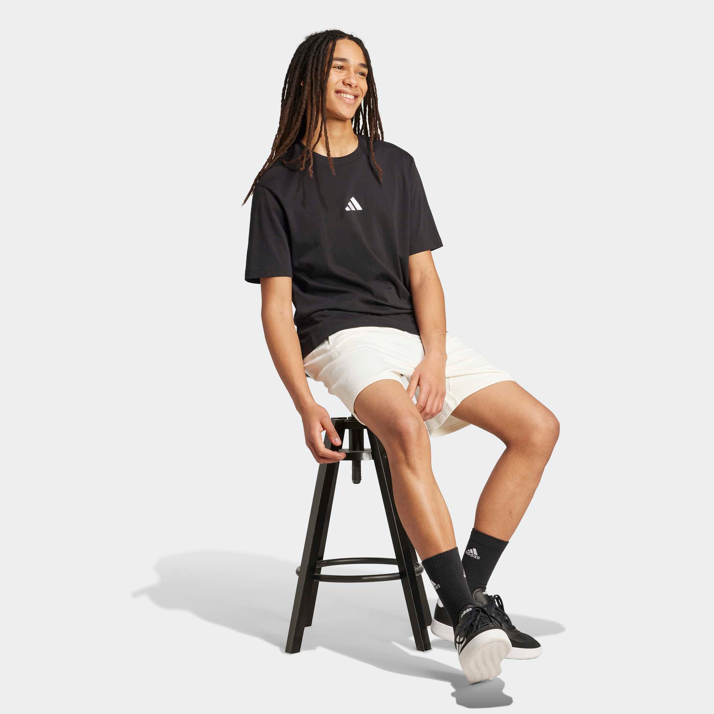 Adidas Sportswear Шорты для тренировок Regular в белом цвете — фото 4