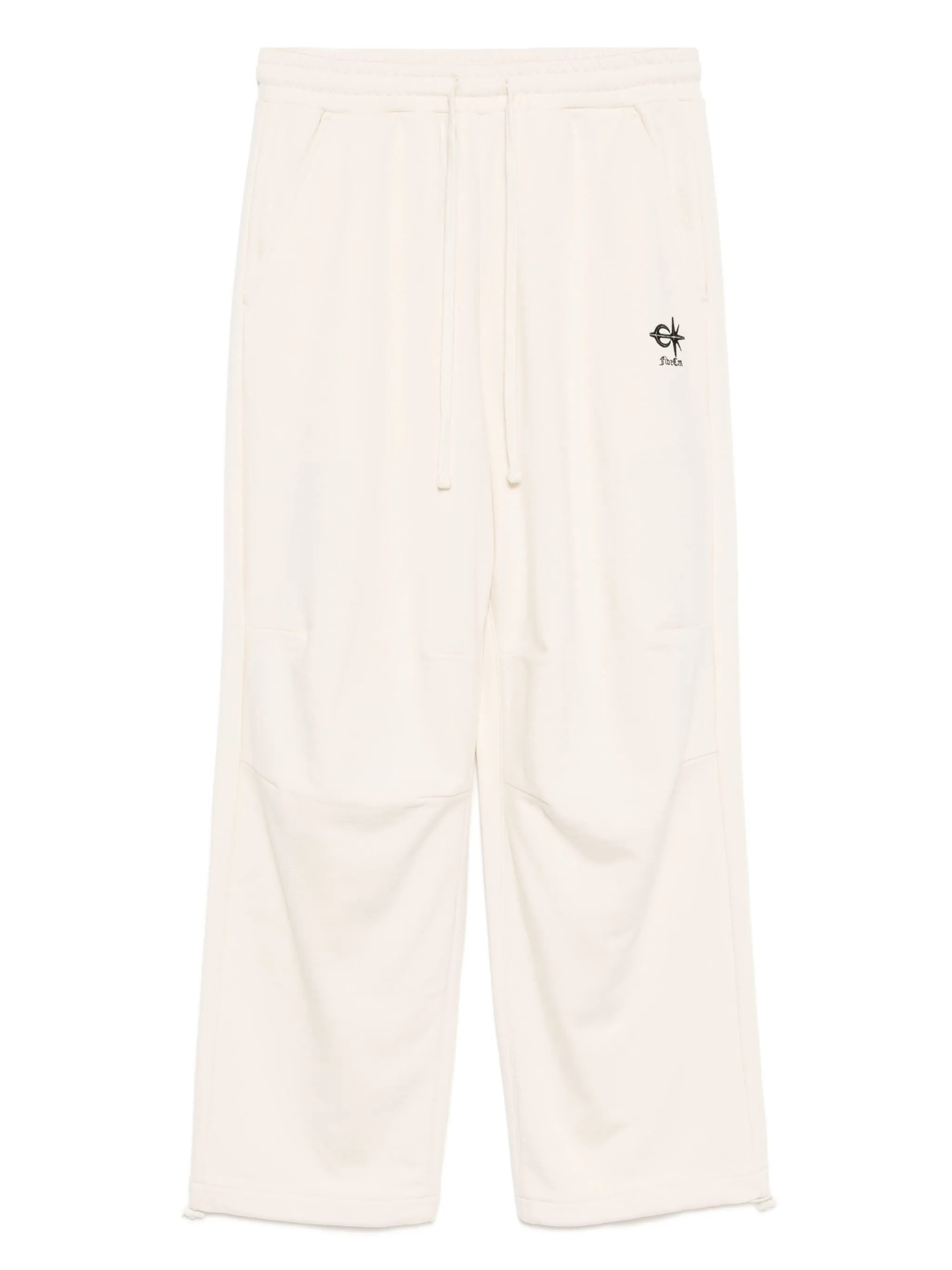 

Брюки с вышитым логотипом Five Cm, кремовый