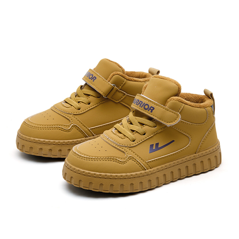 Детские повседневные кроссовки Kids WARRIOR, коричневый-fleece-lined — фото 4