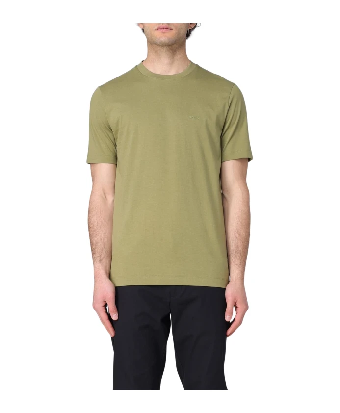 

Футболка с круглым вырезом и короткими рукавами Hugo, зеленый