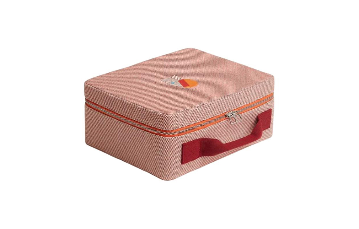 HERMES Сумка Canvas, портативная сумка для хранения Women's Orange & Red — фото 2
