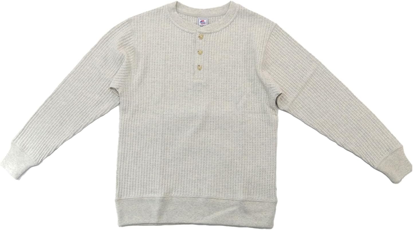 

Толстовка с высоким воротником-хенли и вафельным рисунком Jemorgan, овсяный