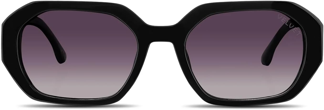 

Солнцезащитные очки Velvet Eyewear для женщин, модель Nina, черный цвет - 100% защита от УФ-излучения - разработаны для женщин - произведено в США, размер Medium, Black