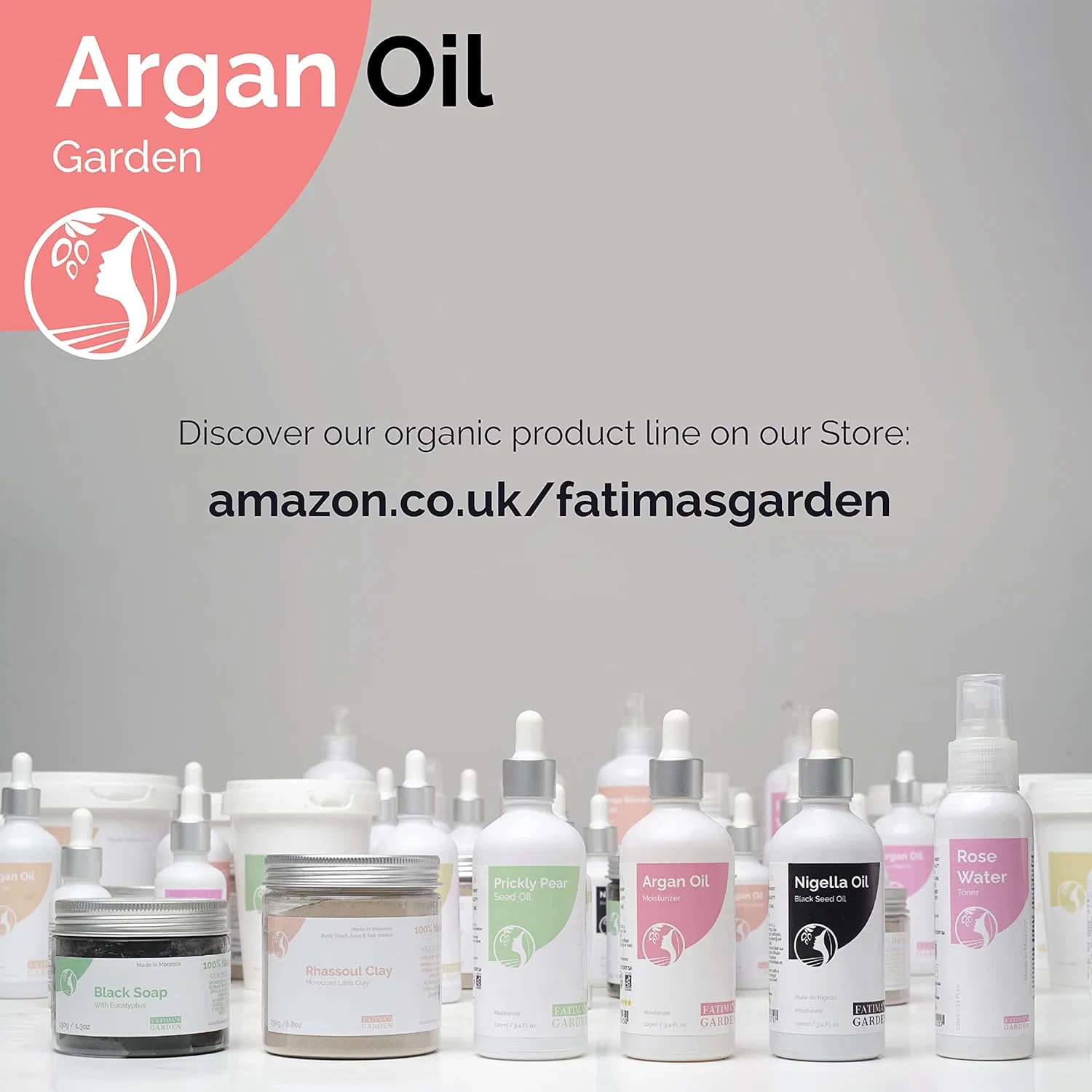 Масло для лица, волос и тела Organic Argan Oil Fatima's Garden, 100 мл — фото 3