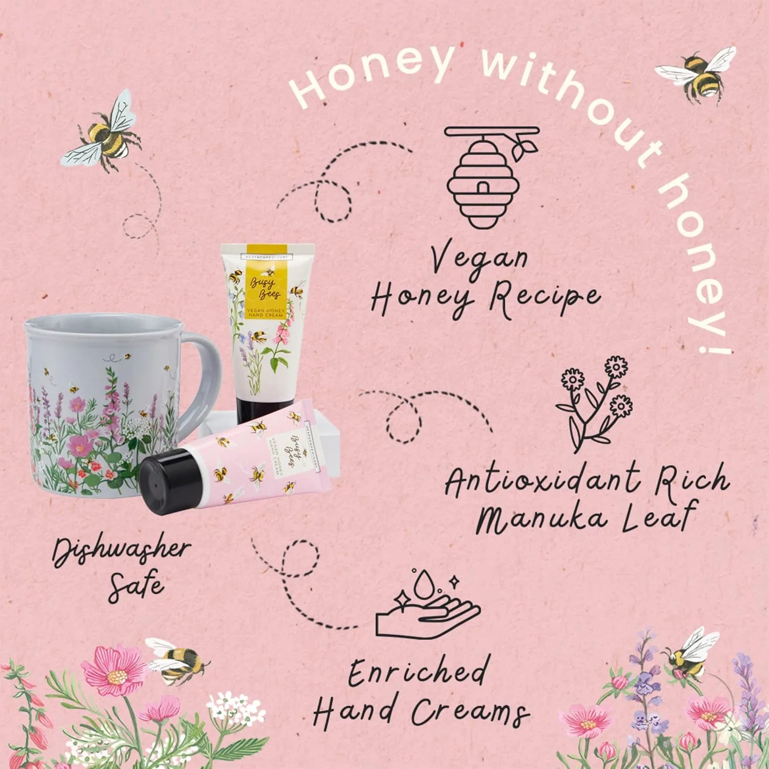 Подарочный набор Heathcote & Ivory Busy Bees с кремом для рук и кружкой Heathcote & Ivory — фото 4