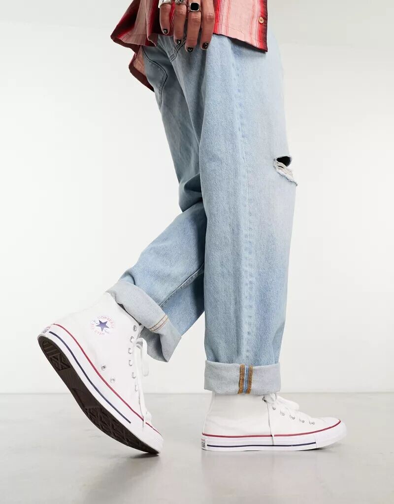 Белые высокие кеды унисекс Converse Chuck Taylor All Star унисекс — фото 4