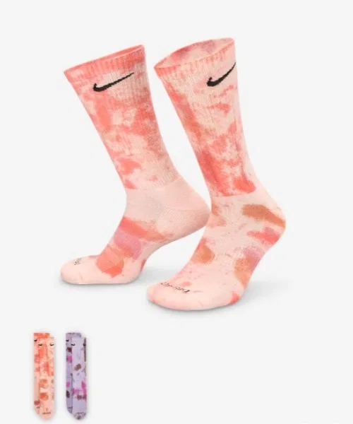 Носки NIKE Everyday Plus Crew 2 пары мультиколор