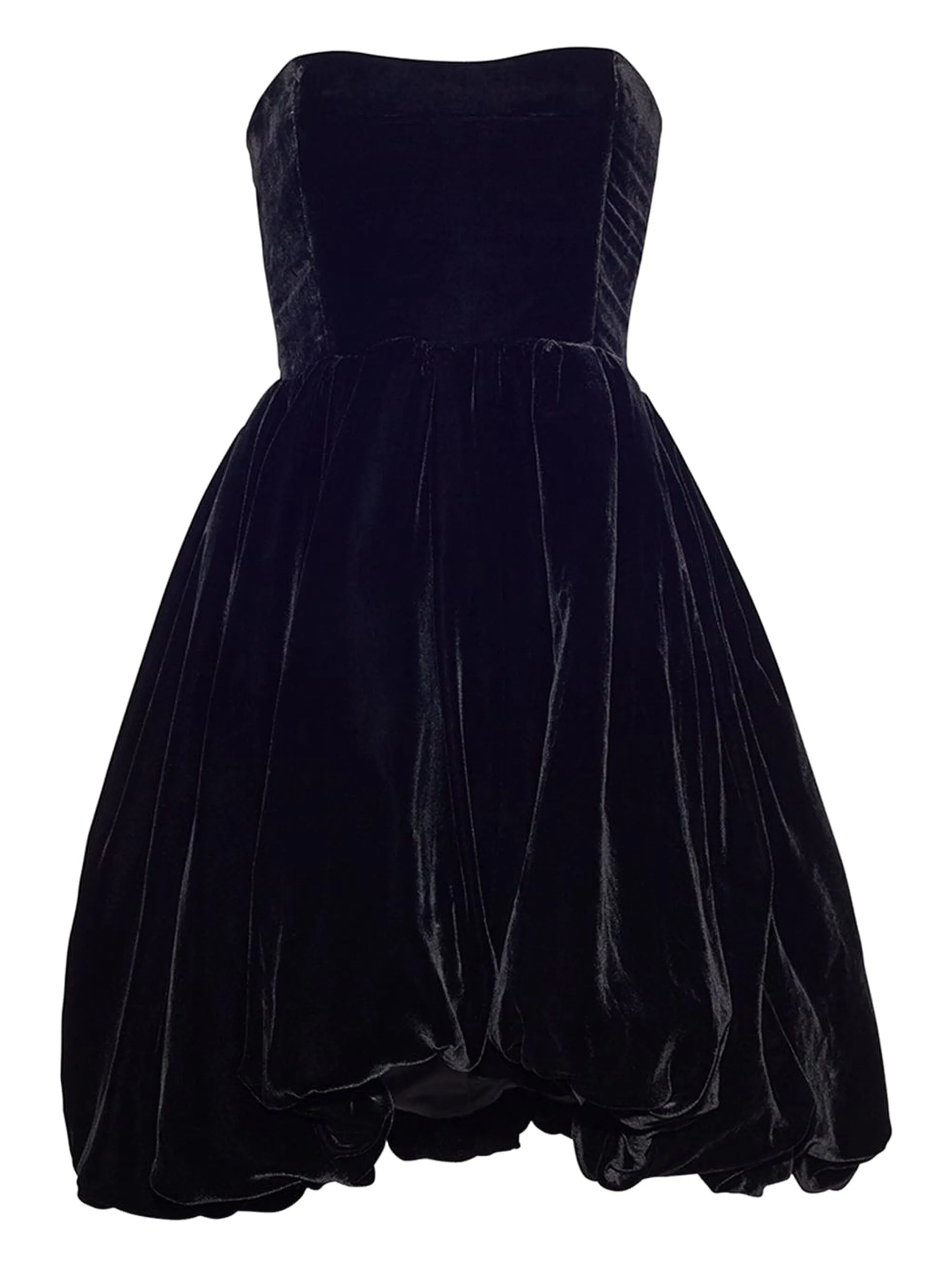 

Объемное платье мини Veronica без бретелей Cara Cara, черный