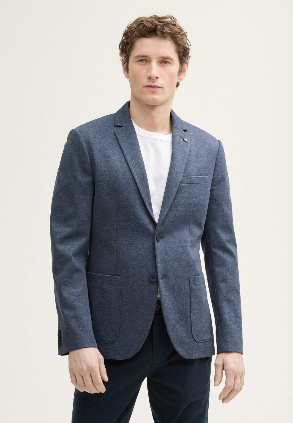 

Пиджак-блейзер REGULAR FIT TOM TAILOR, темно-синий