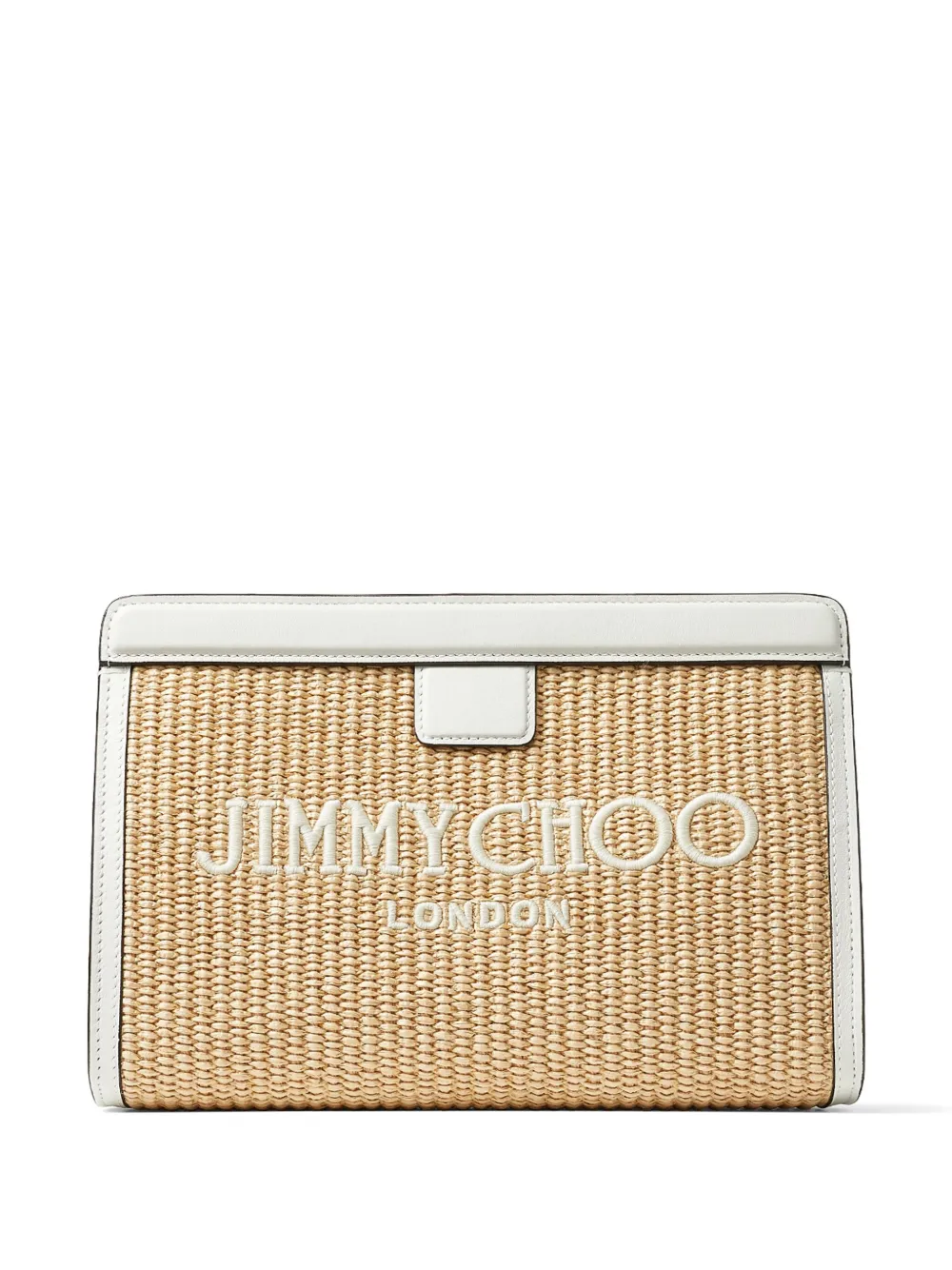 

Клатч Avenue с вышитым логотипом JIMMY CHOO, нейтральный