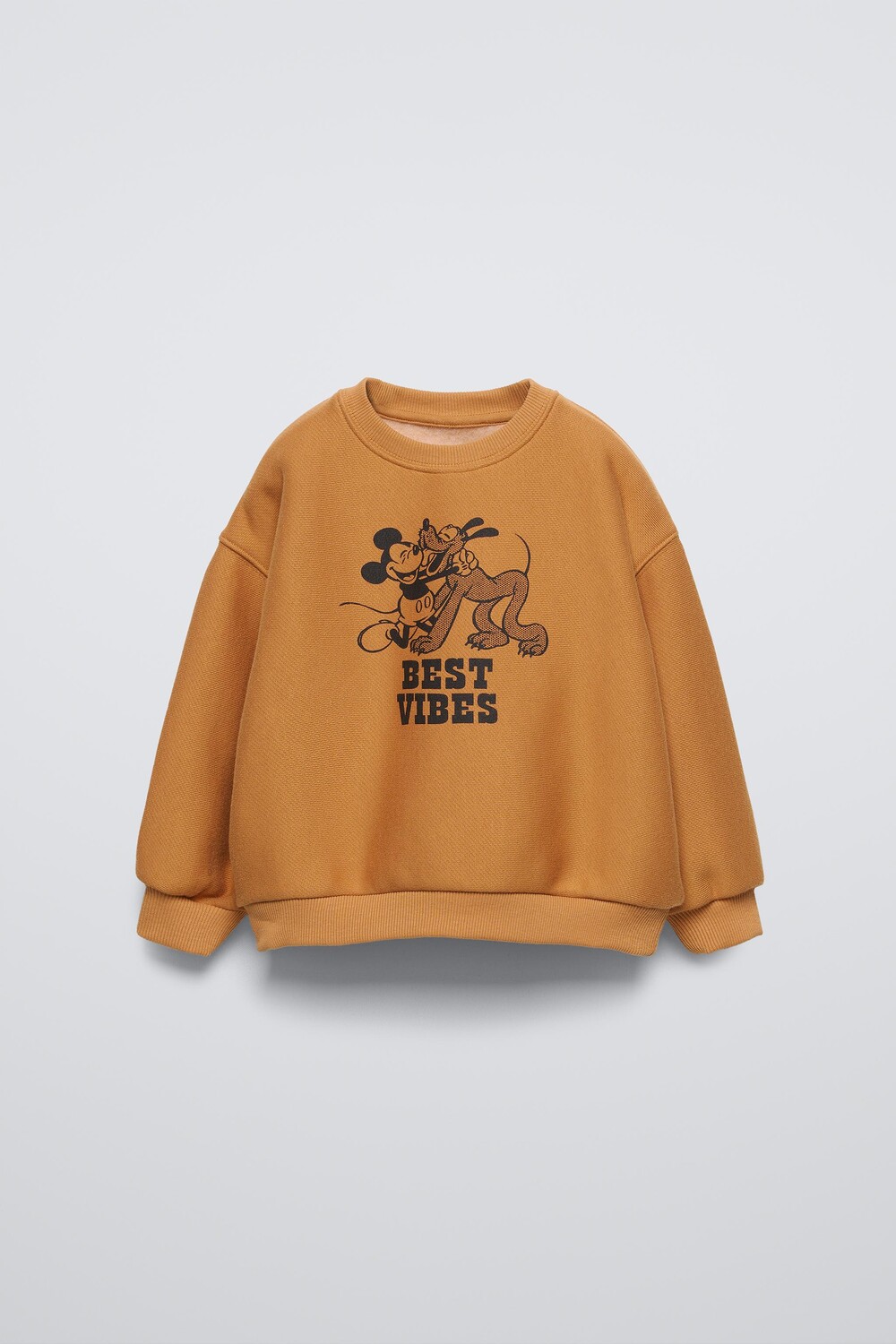 

Толстовка ZARA с принтом DISNEY на груди и спине, коричневый