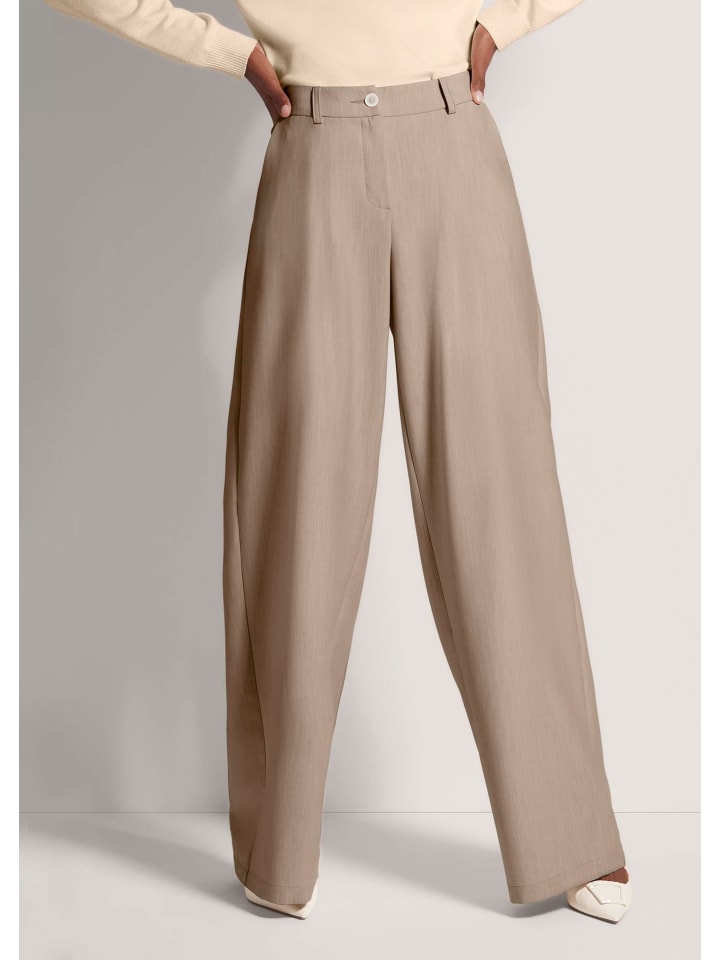 

MADELEINE Элегантные эластичные брюки с отглаженными краями, цвета капучино/бежевый/меланж