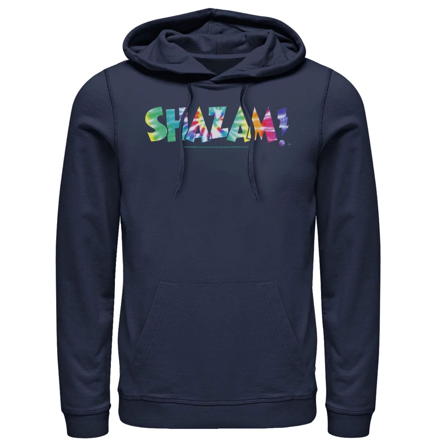 

Мужская толстовка с логотипом Shazam Tie Dye, Blue DC Comics, синий