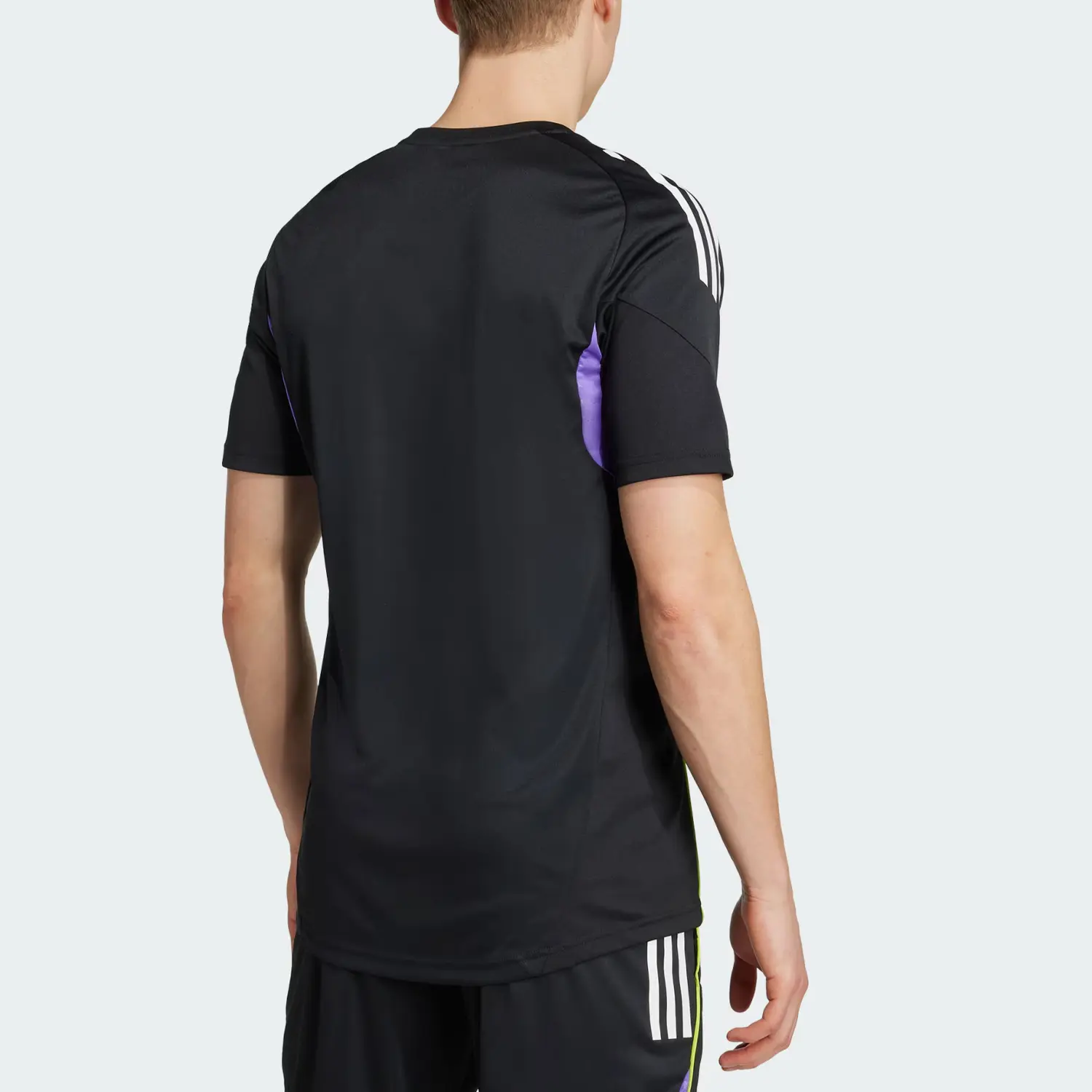 Футболка Tiro 25 SS25 мужская Adidas, черный/фиолетовый — фото 4