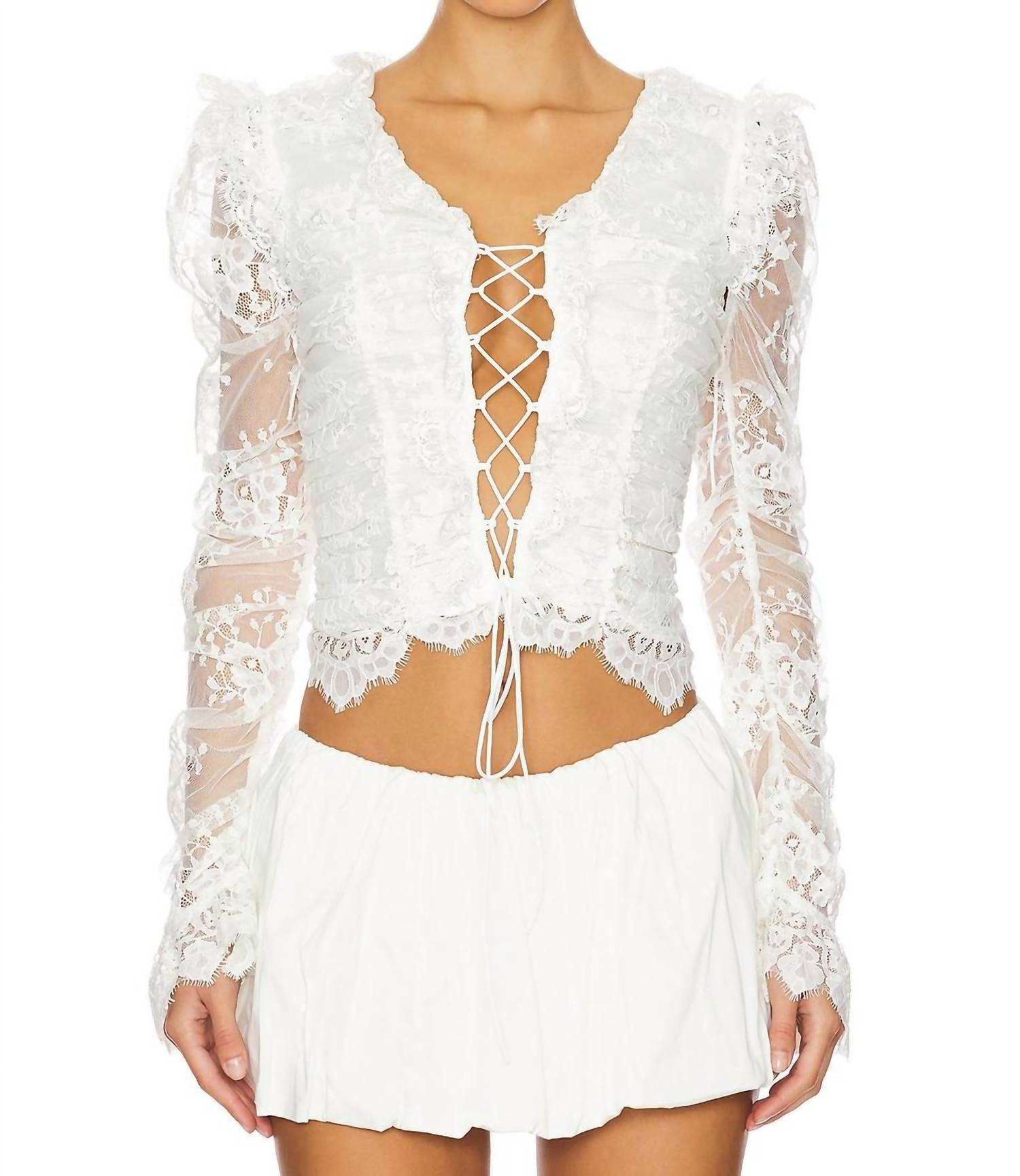

Топ Lexi в белом цвете for Love & Lemons