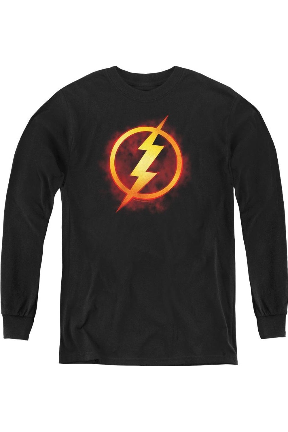 

Футболка с длинным рукавом "Лига справедливости Америки: Флэш" для молодежи Gildan, черный