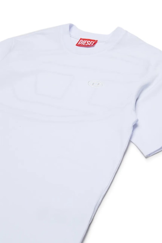 Детская хлопковая футболка TBOGGYMEGOVALD OVER T-SHIRT Diesel, белый — фото 3
