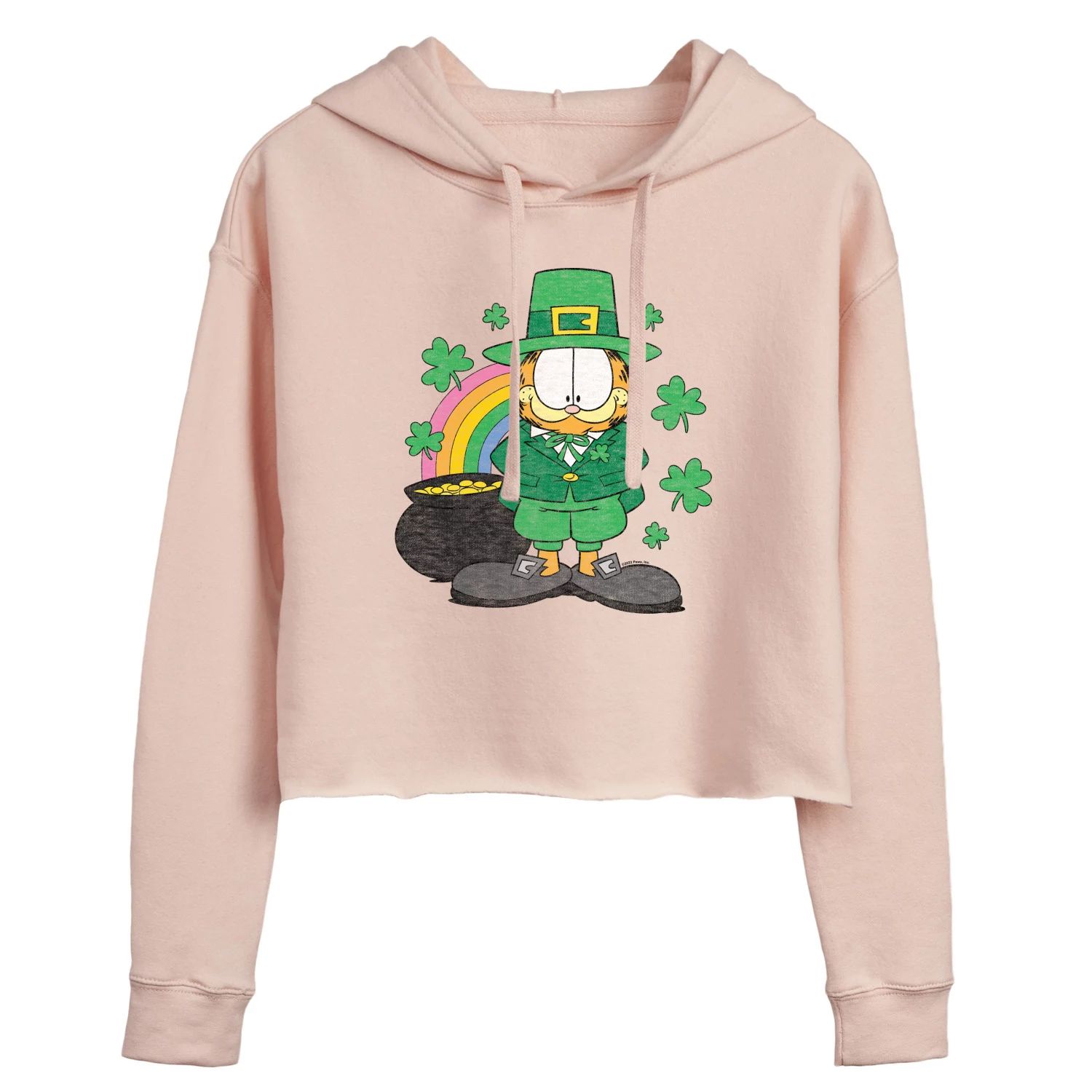 

Худи с рисунком Garfield Leprechaun Licensed Character, розовый