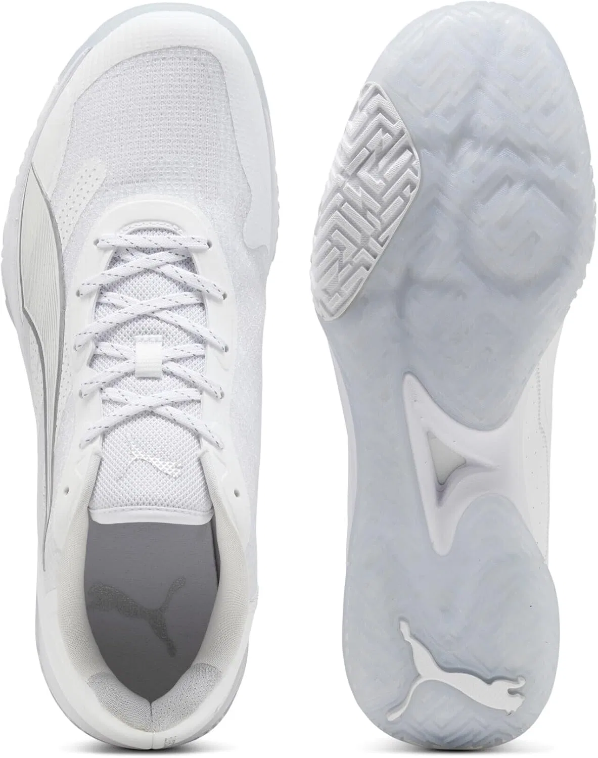 Кроссовки PUMA Accelerate Turbo 4 для дома (унисекс), Puma White Puma Silver Ash Grey — фото 4