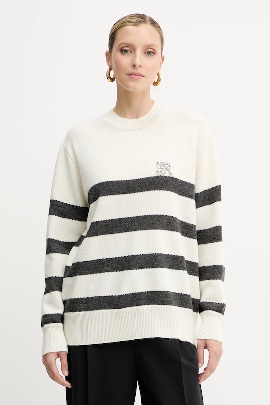 

Шерстяной свитер Ermanno Scervino, бежевый