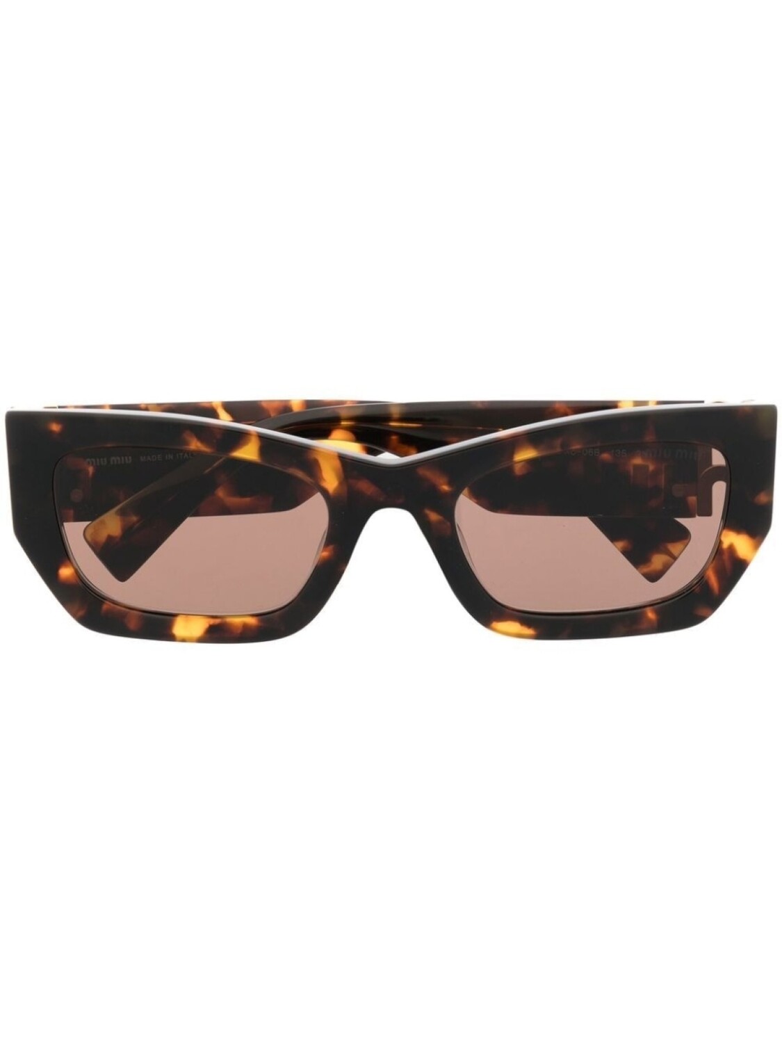 

Miu Miu Eyewear солнцезащитные очки в оправе 'кошачий глаз', коричневый