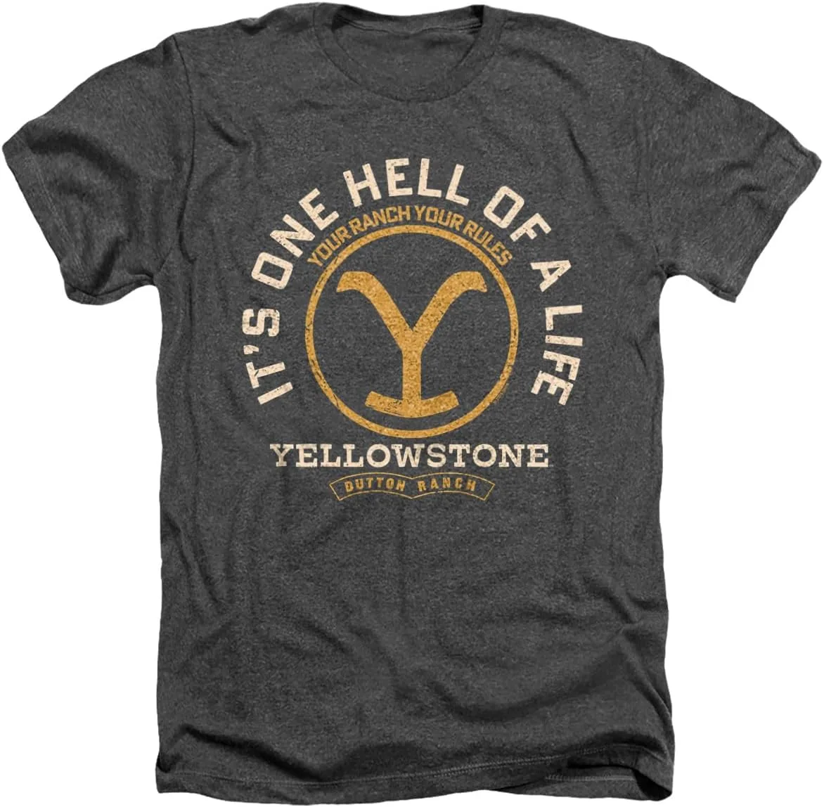 

Футболка Popfunk Yellowstone One Hell of a Life Unisex Adult Heather
