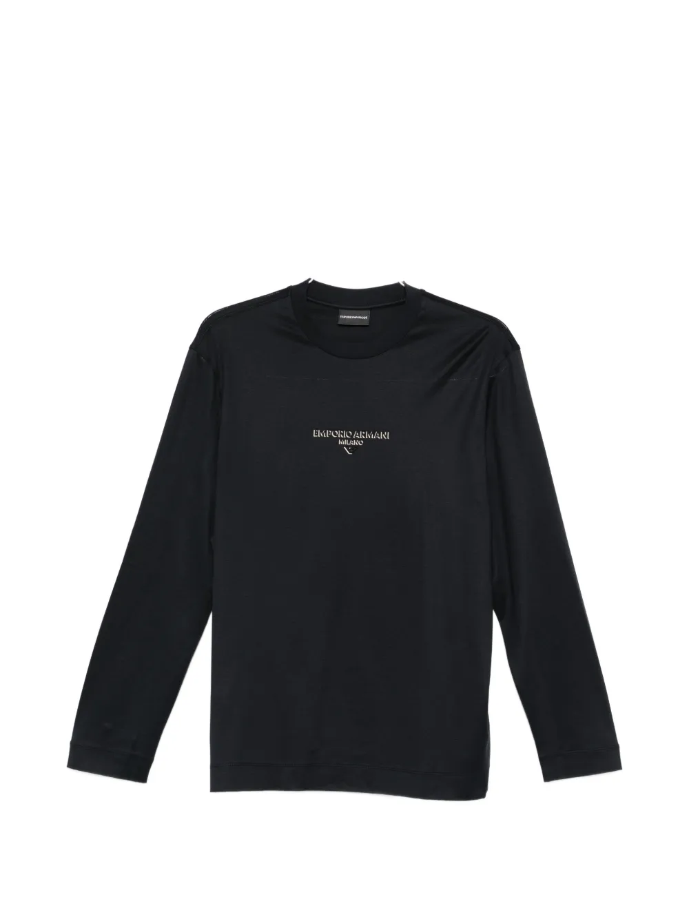 

Лонгслив с логотипом Emporio Armani, черный