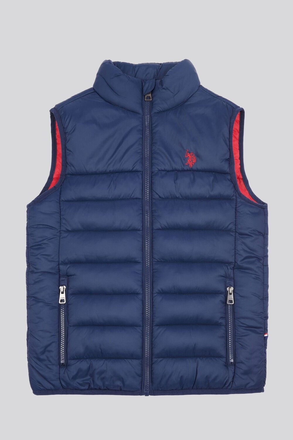 

Стеганый жилет для мальчиков с панелями U.S. Polo Assn, синий