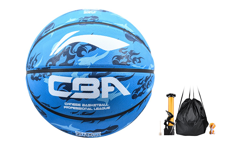 

LINING CBA Collection резиновый баскетбольный мяч blue размер 7 тренировочный unisex Китай
