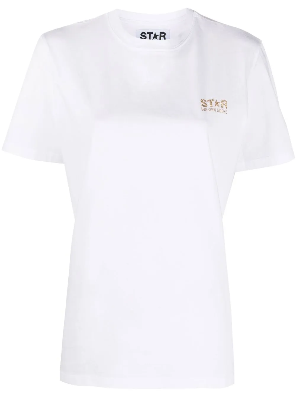 

Футболка с логотипом GOLDEN GOOSE, белый