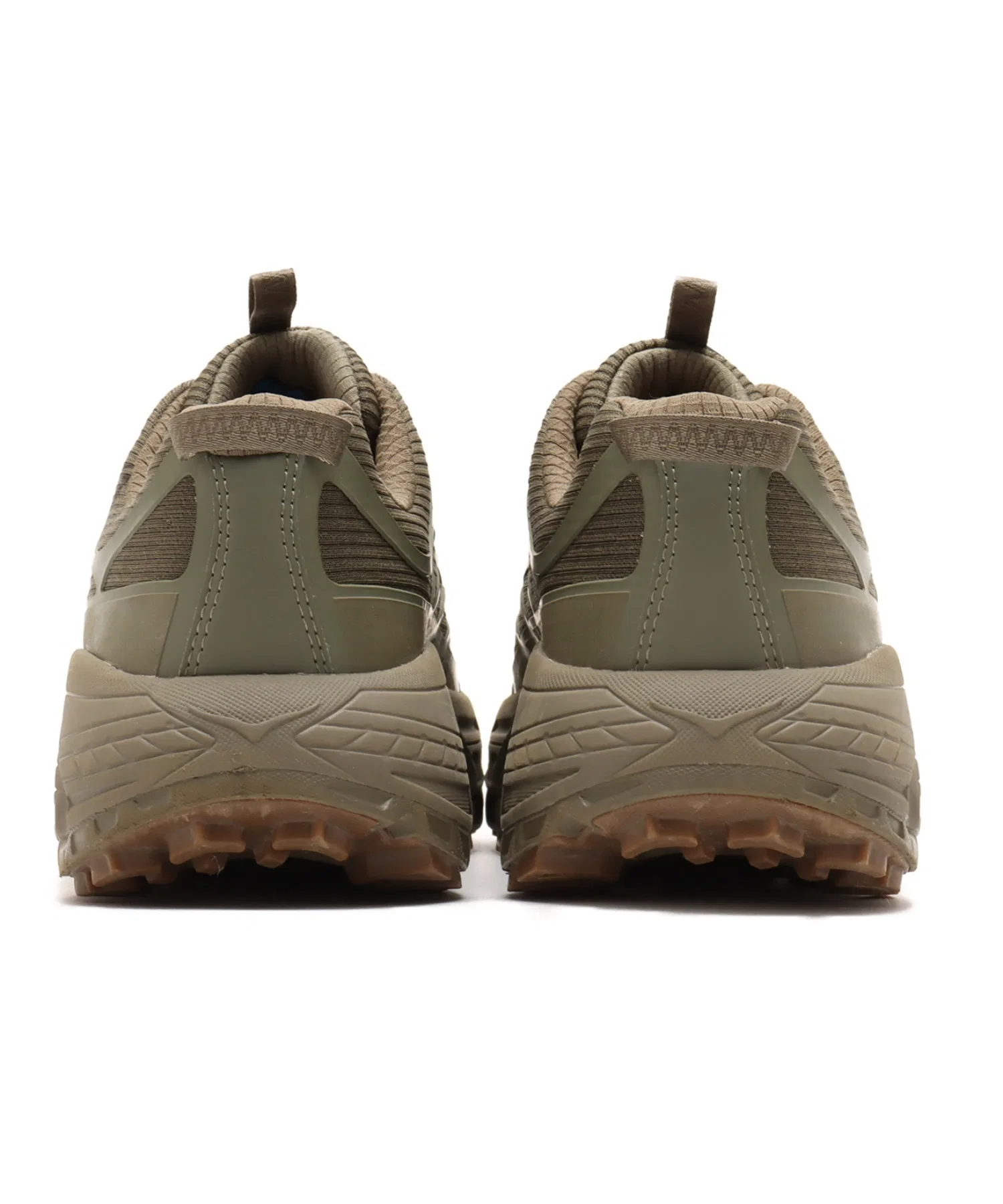 Унисекс кроссовки HOKA MAFATE THREE2 GRID JP оливкового цвета — фото 3