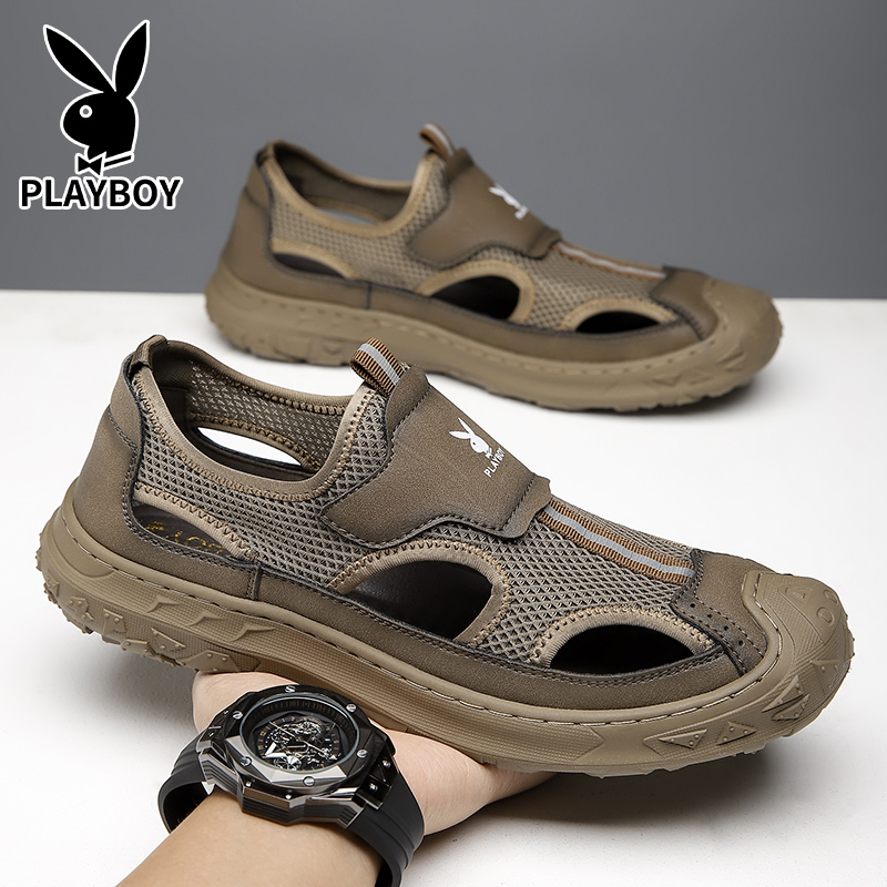 Playboy Мужские туристические ботинки для речного треккинга черные, цвет Black — фото 4