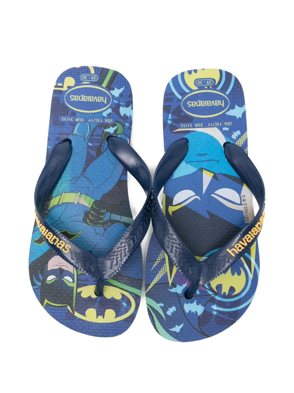 Шлепанцы с логотипом Warner X top Havaianas Kids, синий — фото 3
