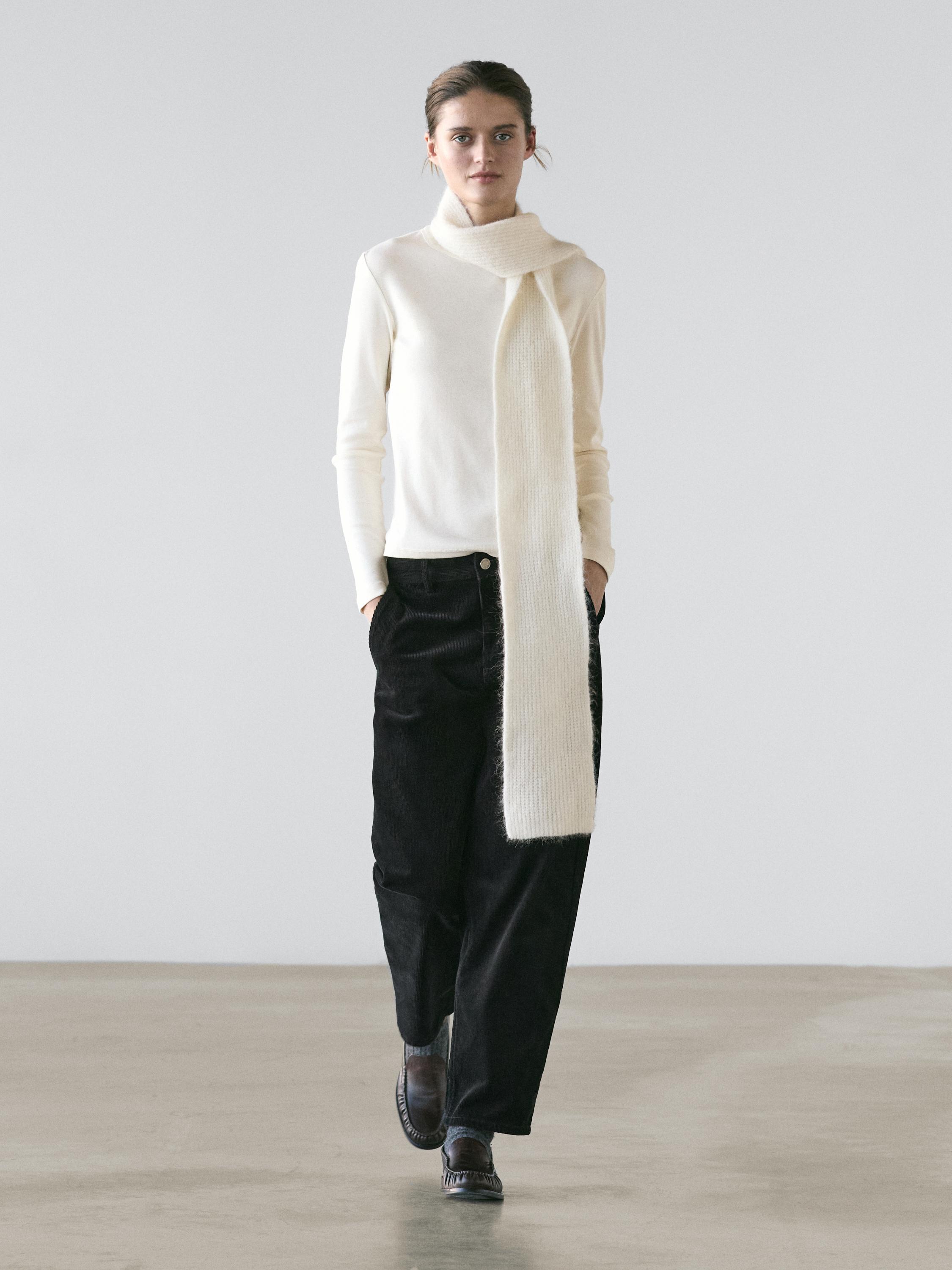 

Меланжевая ребристая футболка с длинным рукавом Massimo Dutti, cream, Серый, Меланжевая ребристая футболка с длинным рукавом Massimo Dutti, cream