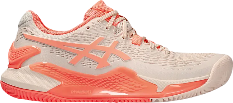 Кроссовки Wmns Gel Resolution 9 Clay 'Pearl Pink Sun Coral', розовый