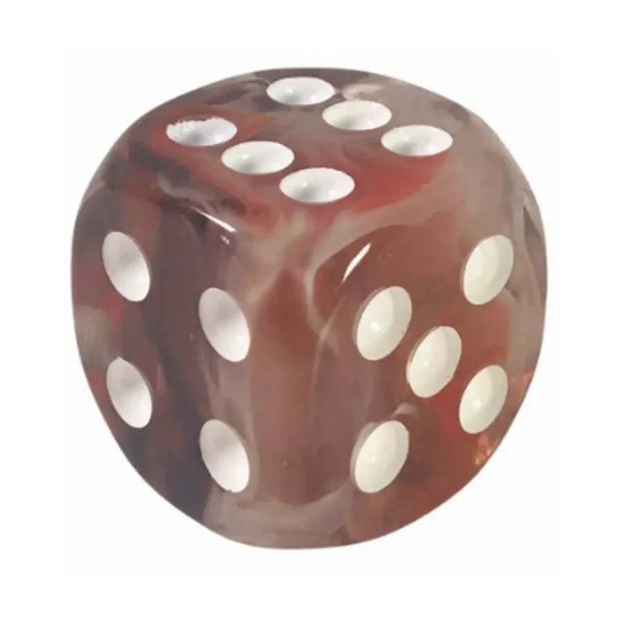 

d6 18 мм Варварская ярость с белым (12), Class & Creature Dice - d6 Sets