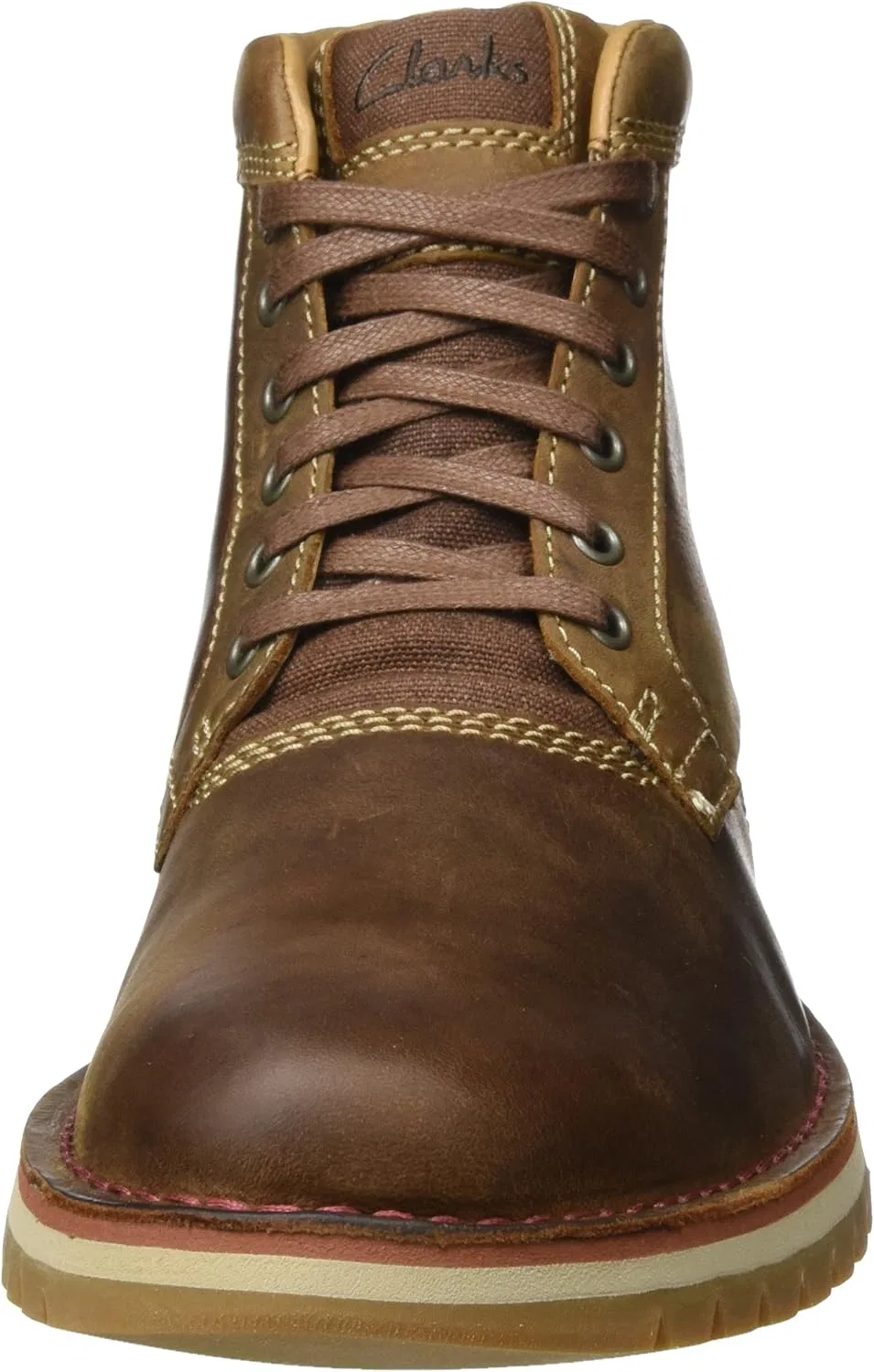 Мужские классические ботинки Clarks Varby Top с коротким голенищем, Brown Tan Leather — фото 2
