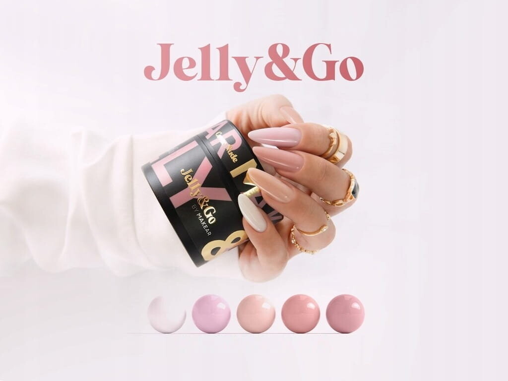 Makear, Jelly&Go Cover Nude JG04, Гель для наращивания ногтей, 50 мл — фото 3