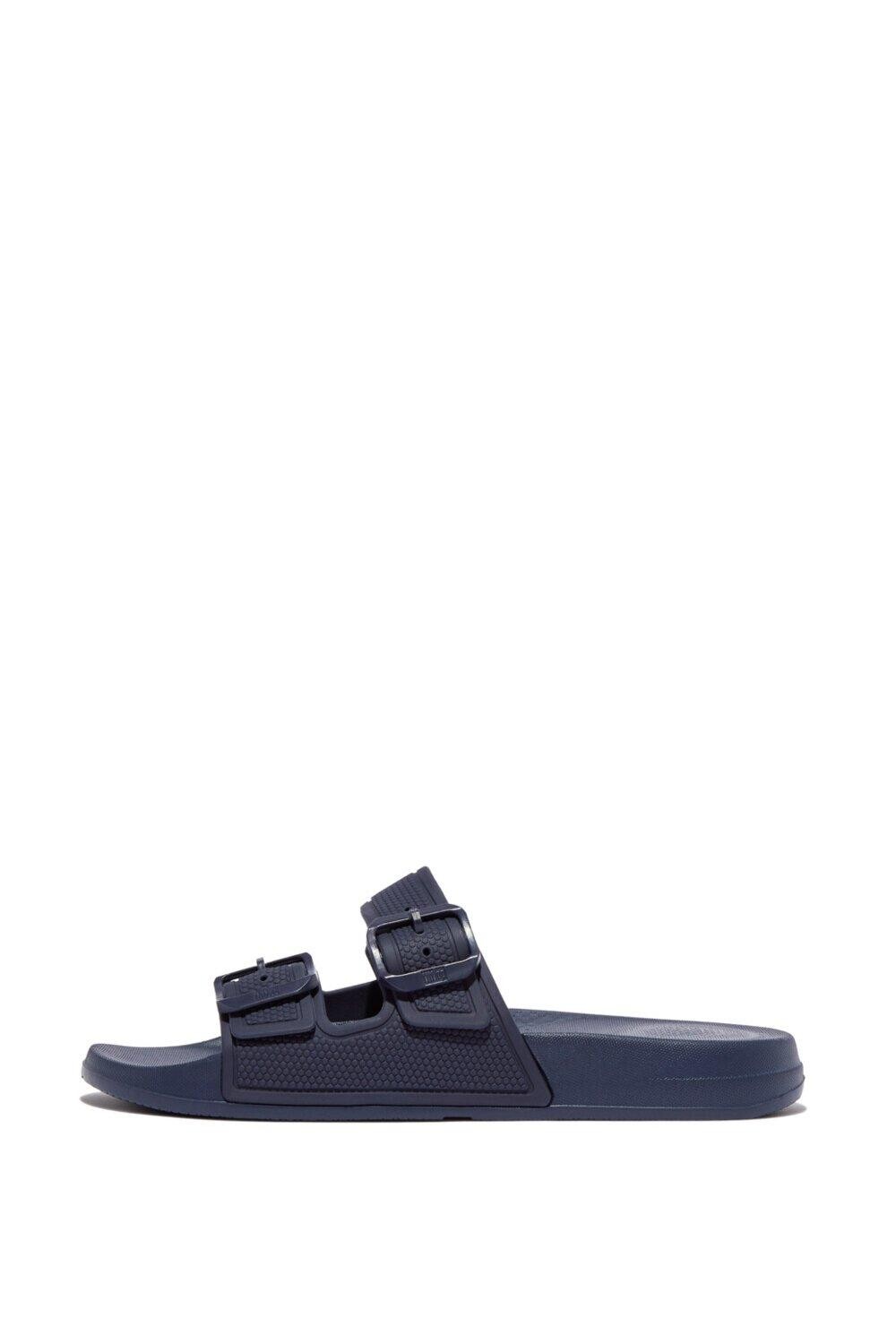 

Шлепанцы с двумя пряжками Iqushion Midnight Navy Debenhams, темно-синий