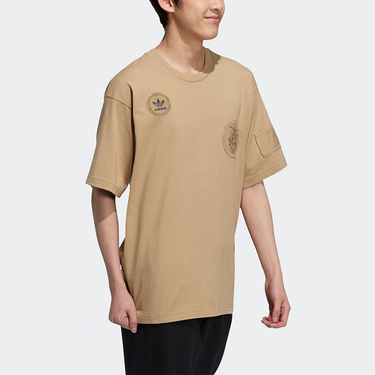 Футболка adidas originals Pattern Logo Round Neck Short Sleeve HA1494 — фото 4