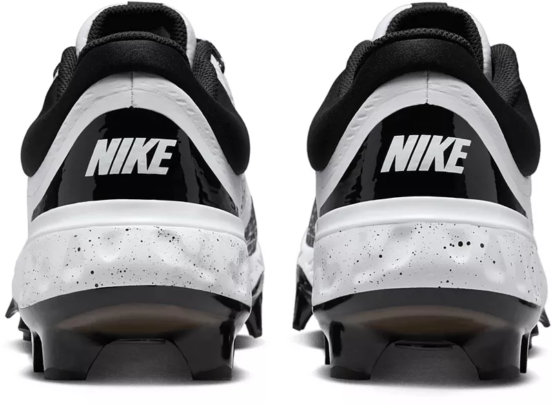 Мужские бейсбольные бутсы Nike Alpha Huarache Elite 4 MCS, белый/черный/белый — фото 4