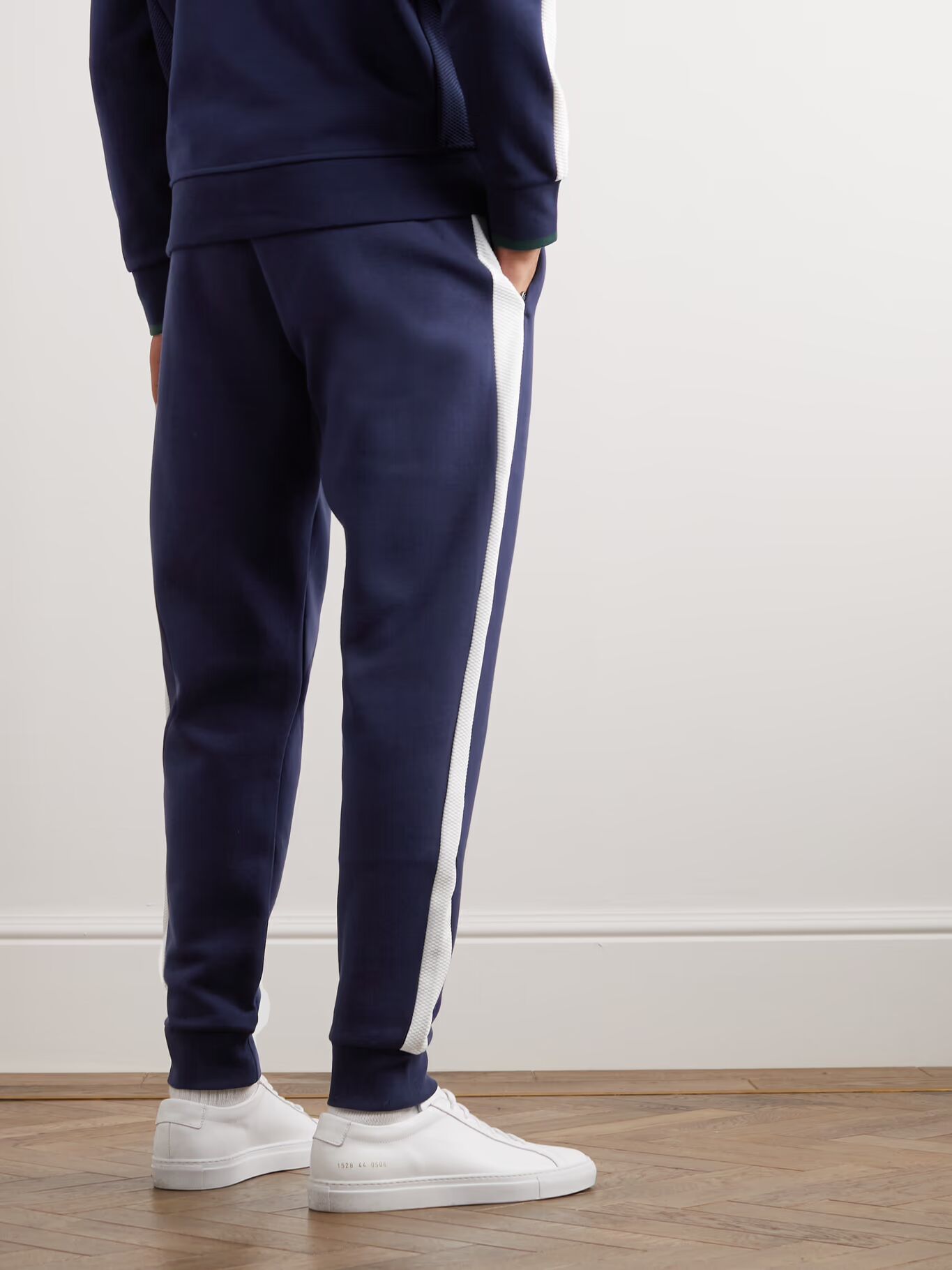 Спортивные брюки Wimbledon Tapered из хлопчатобумажной смеси с сетчатой ​​отделкой POLO RALPH LAUREN, темно-синий — фото 4
