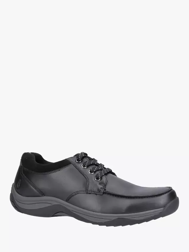 Кожаные туфли-дерби Derek на шнуровке, цвет кофе Hush Puppies, Black — фото 2