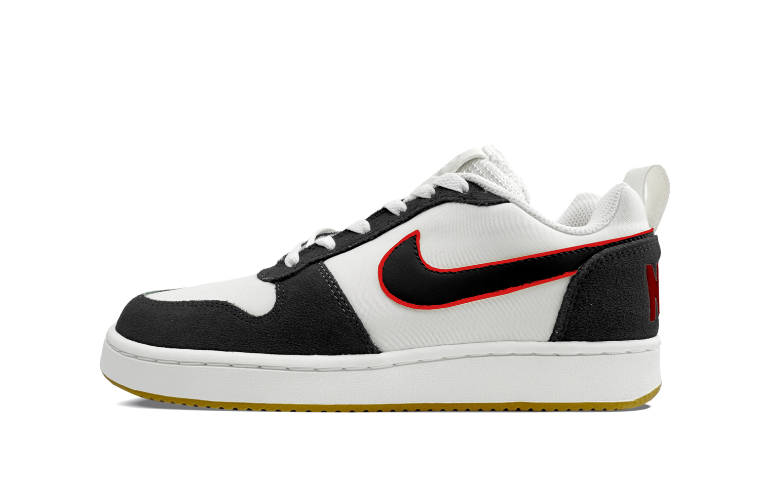 

Nike Кроссовки для скейтбординга Court Borough PRM мужские низкие Black/Red