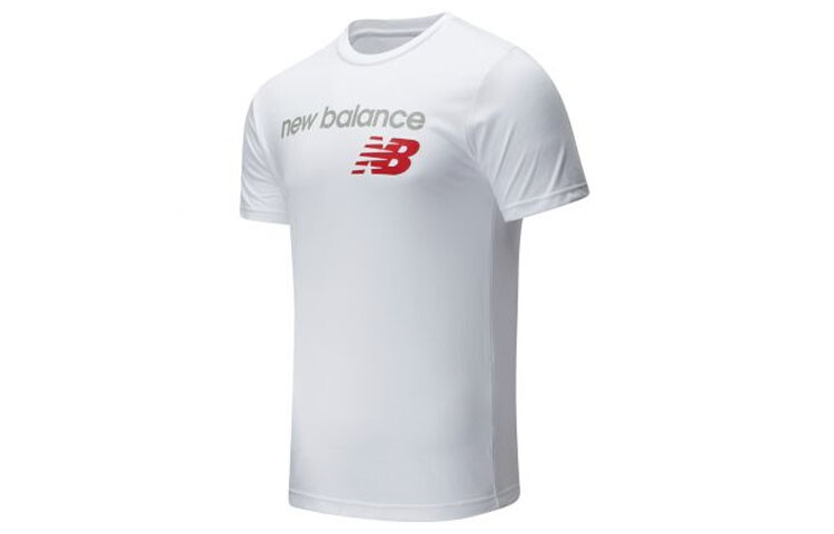 

Футболка в стиле минимализма для мужчин, белая New Balance, белый