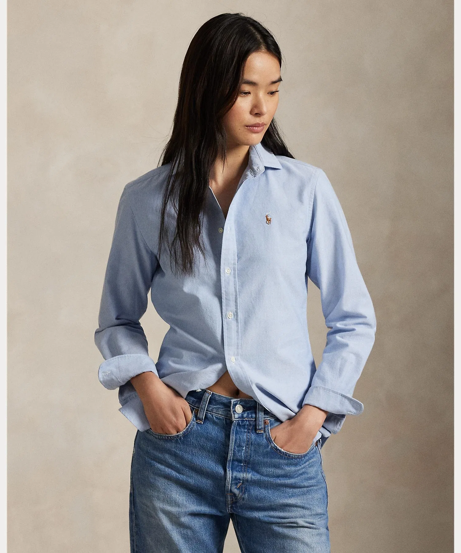 Женская рубашка Polo Ralph Lauren классического кроя